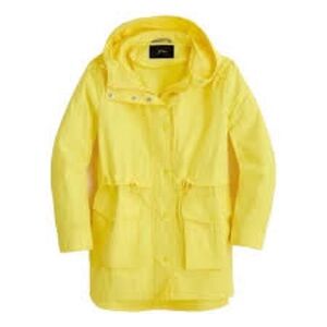 J CREW YELLOW RAIN COAT